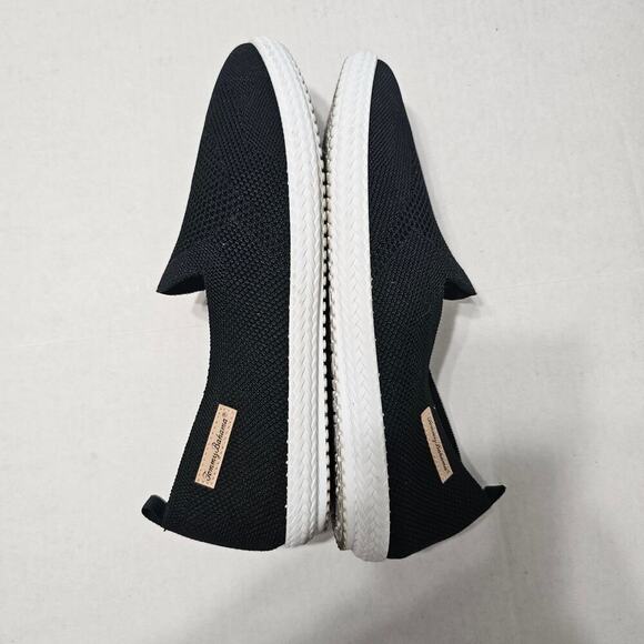 TOMMY BAHAMA Knit Memory Foam Slip-Ons Black White Size 10 - Picture 3 of 8
